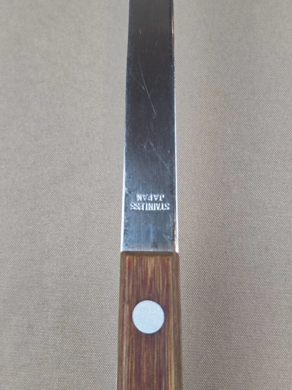 Vintage Spatula Long Handle Wood Flipper Turner Stainless Steel Japan